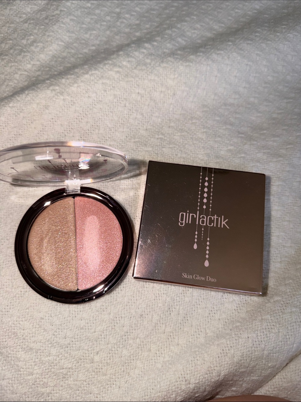 Skin Glow Duo Highlighter - Pink & Champagne